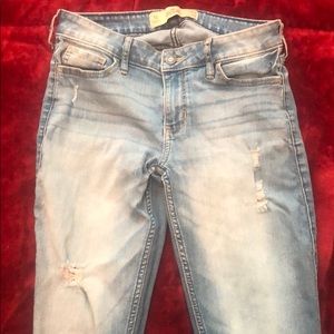 Hollister super skinny light washed jeans
